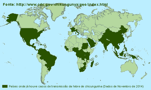 Febre de chikungunya no mundo