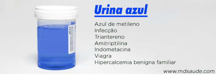Causas de xixi azul