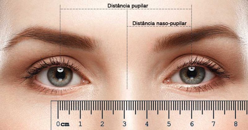 Distância naso-pupilar e pupilar