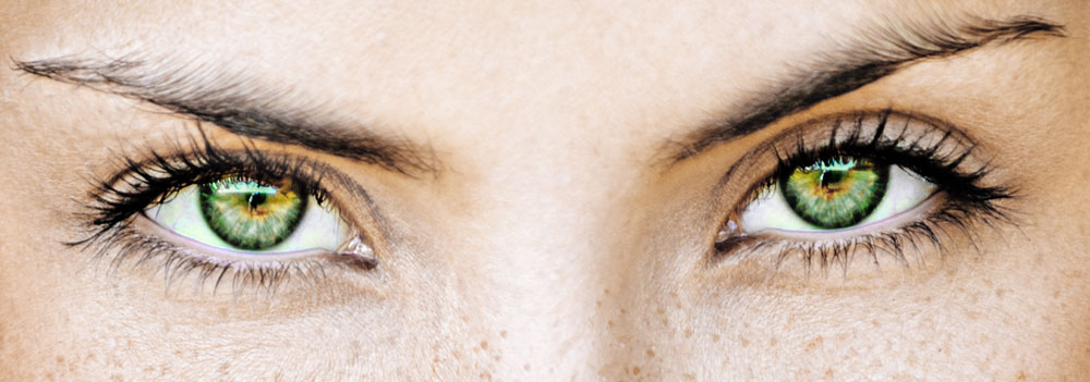 Olhos verdadeiramente verdes