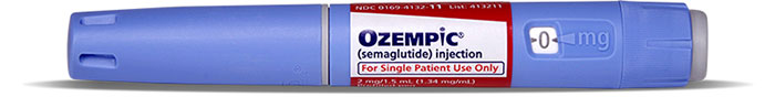 Caneta para administração subcutânea do ozempic