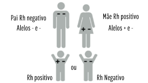 Pai Rh negativo e mãe Rh positivo