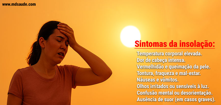 Sintomas da insolação