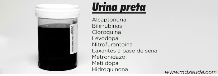 Causas de xixi preto