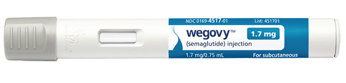 Caneta para administração subcutânea do Wegovy